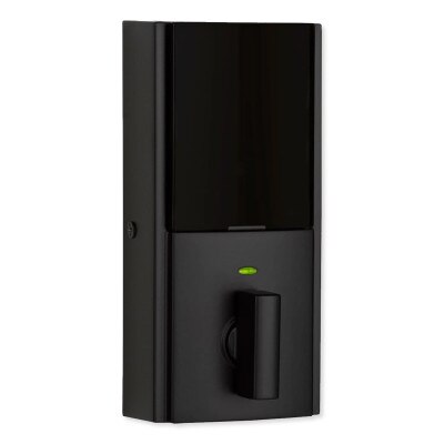 Kwikset SmartCode 914 Zigbee Contemporary Deadbolt with Home Connect, Matte Black